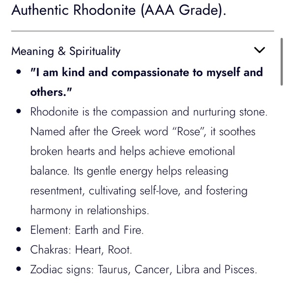 NEW Authentic Crystal Bracelets: Rose Quartz, Rhodonite, Red Jasper Love Stack - Picture 11 of 16